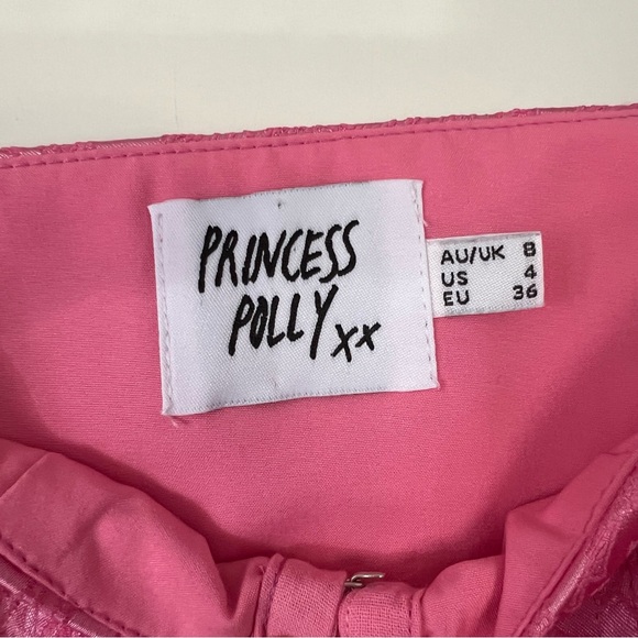 Princess Polly Satin Cropped Corset Size 4 - Picture 4 of 4